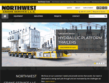 Tablet Screenshot of northwestcraneservice.com
